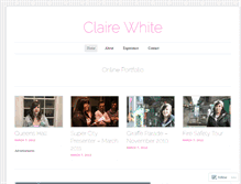 Tablet Screenshot of clairewhite91.wordpress.com