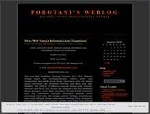 Tablet Screenshot of porotani.wordpress.com