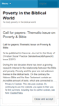 Mobile Screenshot of povertyinthebiblicalworld.wordpress.com