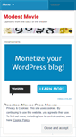 Mobile Screenshot of modestmovie.wordpress.com