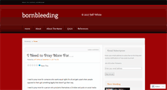 Desktop Screenshot of bornbleeding.wordpress.com