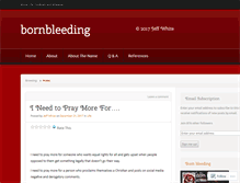 Tablet Screenshot of bornbleeding.wordpress.com