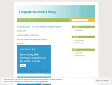 Tablet Screenshot of lospetroaudios.wordpress.com