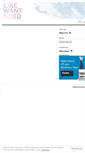 Mobile Screenshot of likewantneed.wordpress.com