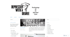Desktop Screenshot of depressedwithadegree.wordpress.com