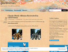 Tablet Screenshot of giantroman.wordpress.com