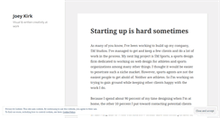 Desktop Screenshot of joeykirk.wordpress.com