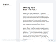 Tablet Screenshot of joeykirk.wordpress.com