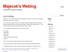Tablet Screenshot of majecek.wordpress.com