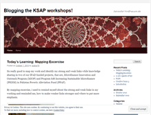 Tablet Screenshot of ksapworkshops.wordpress.com