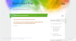 Desktop Screenshot of noniwealth.wordpress.com