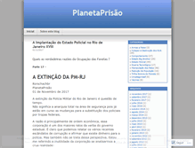 Tablet Screenshot of planetaprisao.wordpress.com