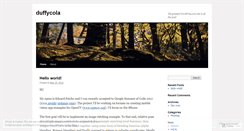 Desktop Screenshot of duffycola.wordpress.com