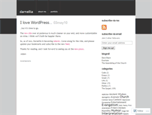 Tablet Screenshot of darnellia.wordpress.com