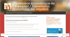 Desktop Screenshot of espagnolressourceeconomique.wordpress.com