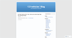 Desktop Screenshot of 121vehiclesltd.wordpress.com