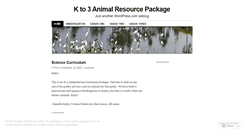 Desktop Screenshot of kto3animals.wordpress.com