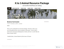 Tablet Screenshot of kto3animals.wordpress.com