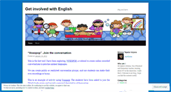 Desktop Screenshot of getinvolvedwithenglish.wordpress.com