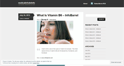 Desktop Screenshot of medicalinfodotinfo.wordpress.com