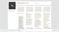 Desktop Screenshot of blogforoprah.wordpress.com