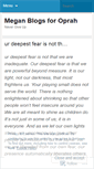 Mobile Screenshot of blogforoprah.wordpress.com