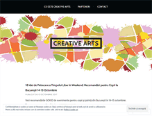 Tablet Screenshot of creativeartsbucuresti.wordpress.com