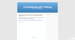 Desktop Screenshot of cityofplattsburgh.wordpress.com