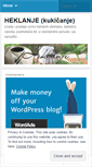 Mobile Screenshot of heklanje.wordpress.com