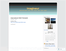 Tablet Screenshot of imagineur.wordpress.com