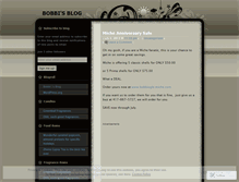 Tablet Screenshot of bobbiogle.wordpress.com