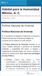 Mobile Screenshot of habitatmexico.wordpress.com