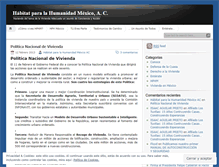 Tablet Screenshot of habitatmexico.wordpress.com