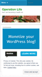 Mobile Screenshot of operationlife42.wordpress.com