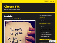 Tablet Screenshot of chosenfm.wordpress.com