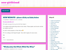 Tablet Screenshot of nongirlfriend.wordpress.com