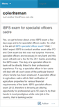 Mobile Screenshot of coloriteman.wordpress.com