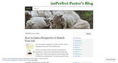 Desktop Screenshot of imperfectpastor.wordpress.com