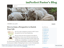 Tablet Screenshot of imperfectpastor.wordpress.com