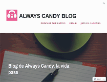 Tablet Screenshot of alwayscandy.wordpress.com