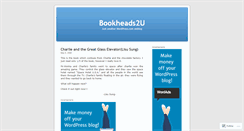 Desktop Screenshot of bookheads.wordpress.com