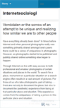 Mobile Screenshot of internetsociologi.wordpress.com