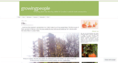 Desktop Screenshot of growingpeople.wordpress.com