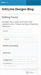 Mobile Screenshot of kikilimedesigns.wordpress.com