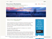 Tablet Screenshot of malaysiapropertynews.wordpress.com