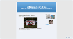 Desktop Screenshot of 57fordragtop.wordpress.com