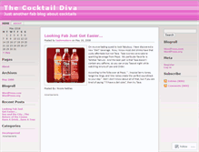 Tablet Screenshot of cocktaildiva.wordpress.com