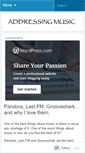 Mobile Screenshot of addressingmusic.wordpress.com