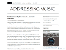 Tablet Screenshot of addressingmusic.wordpress.com