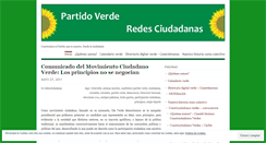 Desktop Screenshot of partidoverderedesciudadanas.wordpress.com